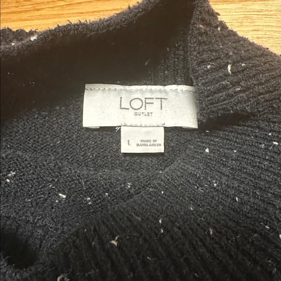 Loft Black Speckled Sweater - Picture 3 of 3